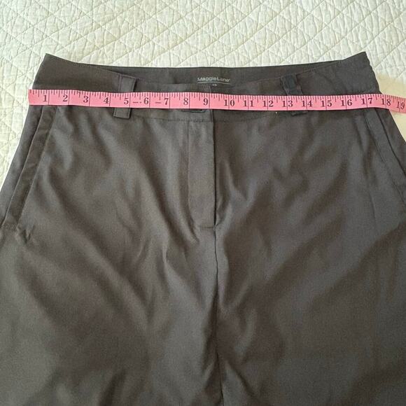 MAGGIE LANE Women's Mini Skort Black Sz12 Retro Academia Scholastic Golf Sporty - Picture 10 of 10